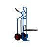 Carrello con accessorio porta sedie aperto