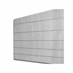 Pannello dogato colore grigio Beton 120x120