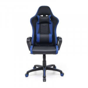 Sedia gaming blu nera