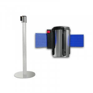 Colonnina segnacorsie con nastro blu