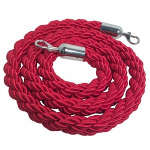 Cordone intrecciato rosso per colonnine segnacorsie