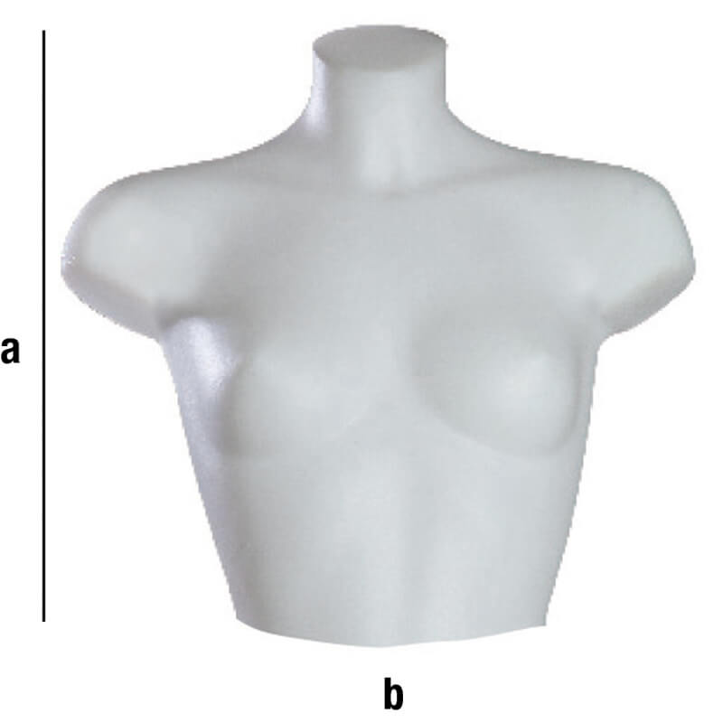 Mezzo torso donna corto con spalla