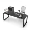 Scrivania in vetro operativa gamba ad anello About Office