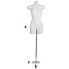 Busto donna con spalline base in metallo attacco schiena