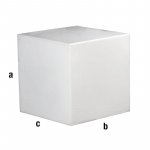 Cubo espositore bianco 40x40x40cm