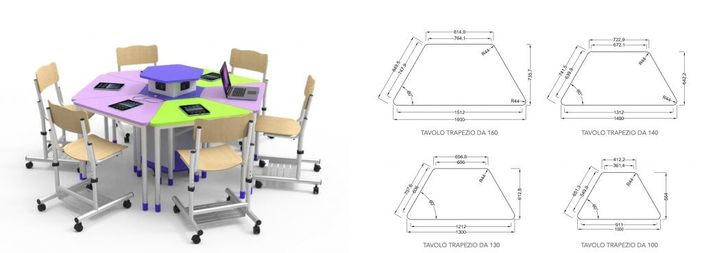 TAVOLO TRAPEZIO