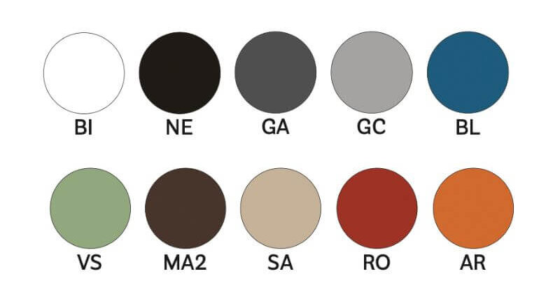 COLORI SEDIE ARA PEDRALI