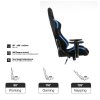 Laterale Poltrona da Gaming Indianapolis Blu e Nera Inter
