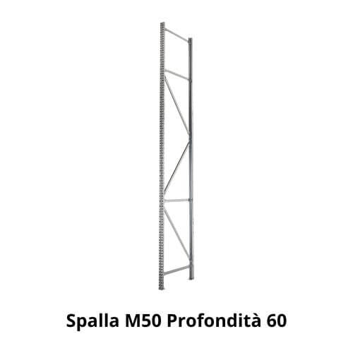 Spalla per scaffalatura M50 - Profondità 60