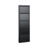 SCARPIERA 5 CASSETTI 70X14X175H NERA