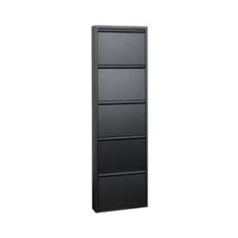 SCARPIERA 5 CASSETTI 70X14X175H NERA