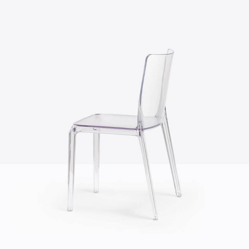 Sedia Blitz 640 Pedrali in policarbonato impilabile Sedia Blitz pedrali 640 Trasparente