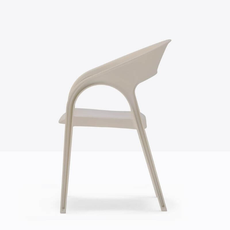 Sedia Gossip 621 Pedrali in polipropilene Sedia Gossip pedrali 621 Sabbia laterale