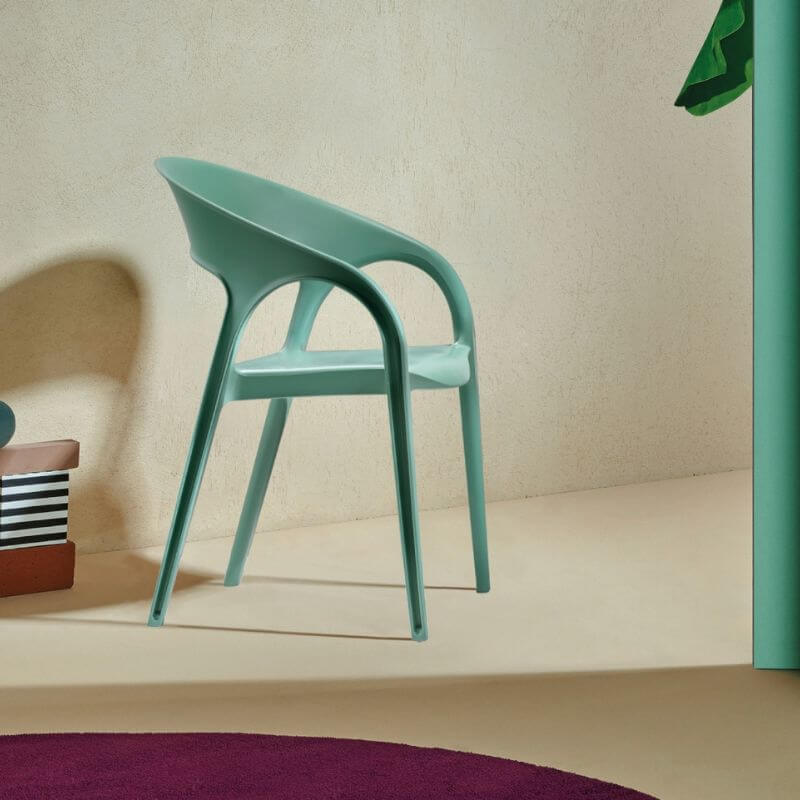 Sedia Gossip 621 Pedrali in polipropilene Sedia Gossip pedrali 621 Verde ambientata