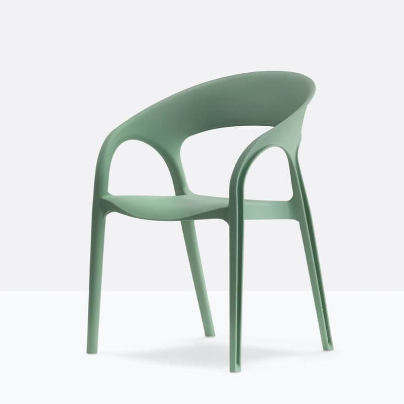 Sedia Gossip pedrali 621 Verde laterale