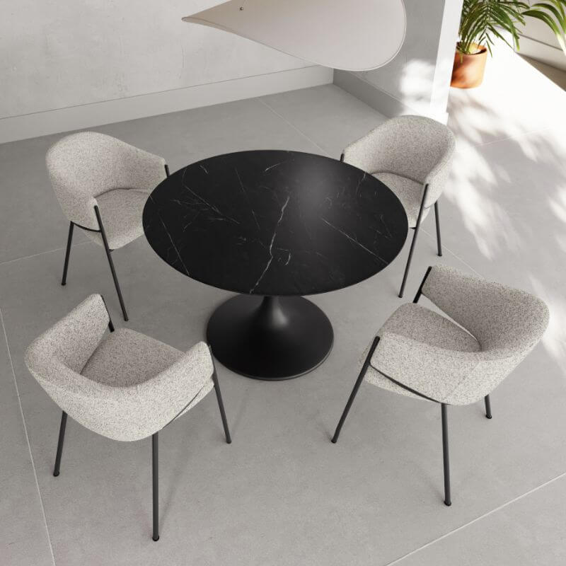 Tavolo Side Marmo nero