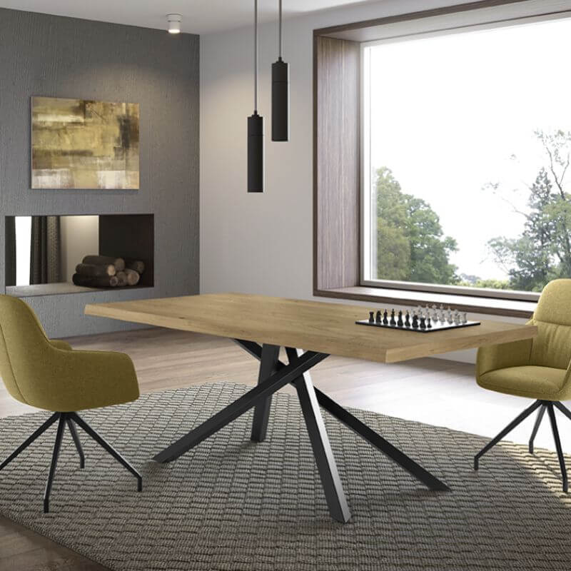 Tavolo Spike Rovere naturale 100x200