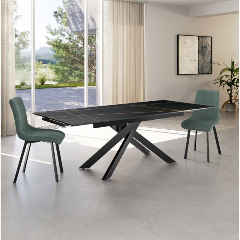 Tavolo allungabile Ares marmo nero